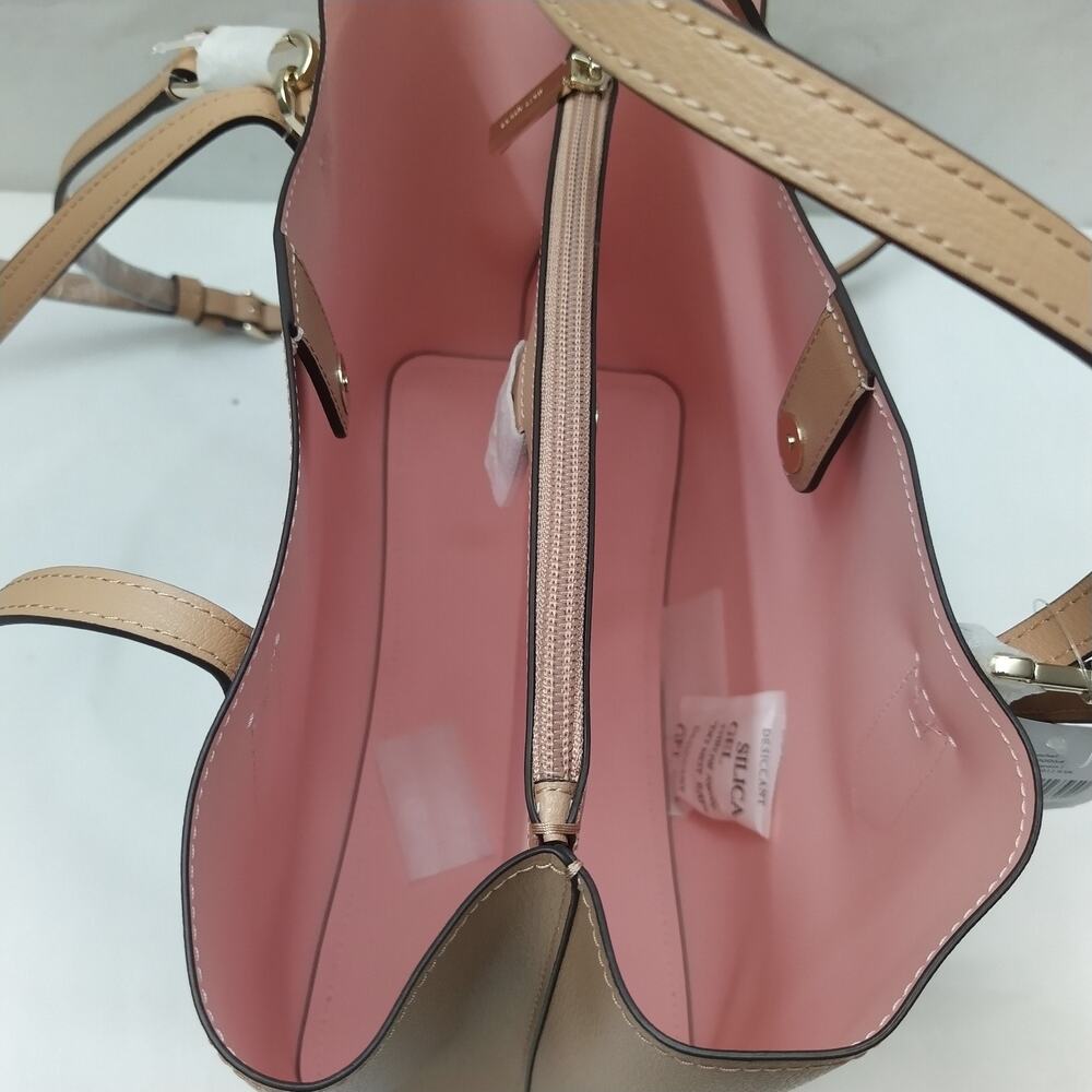 Kate Spade New York Beige Leather Double Handles Tote Bag - NWT $359 - Picture 10 of 16